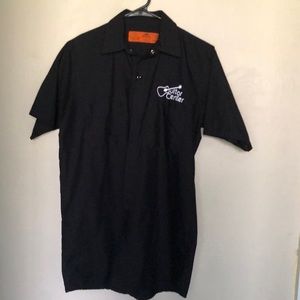 Red cap guitar center shirt like new!
